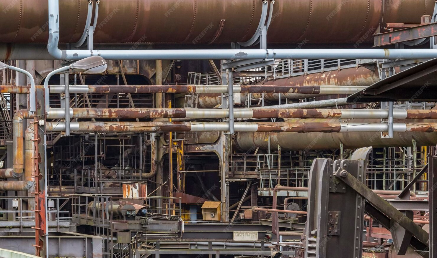 Demarcação para montagens de equipamentos industriais